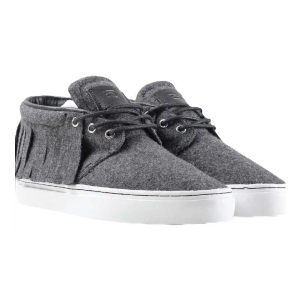 Clear Weather Brand One O One Grey Wool Shoes
